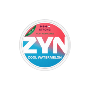 ZYN Cool Watermelon 11mg nicotine pouch can – juicy watermelon flavour with a refreshing icy finish, tobacco-free